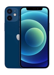 Apple iPhone 12 Mini 128GB Blue, Without FaceTime, 4GB RAM, 5G, Dual Sim Smartphone, UAE Version