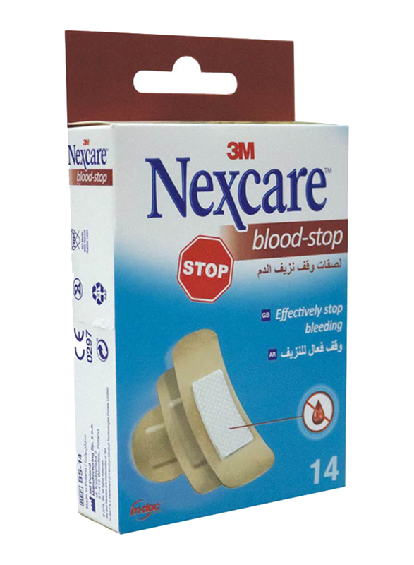 

3M Nexcare Blood Stop Bandages, Assorted, 14 Pieces