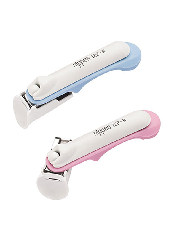 Nippes Baby Safety Nail Clipper, 122-R, Pink/White