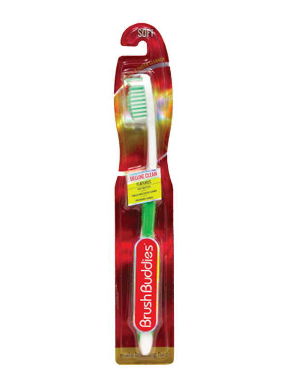 

Brush Buddies Deluxe Clean Soft Toothbrush, 4 Pieces