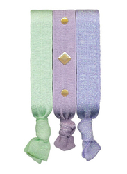 Beter Bracelet Ties Set with Golden Ornament, 19076, Multicolor, 3 Pieces