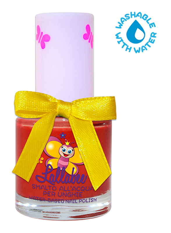 Lallabee Water Based Nail Enamel, Queen Of Hearts, Red