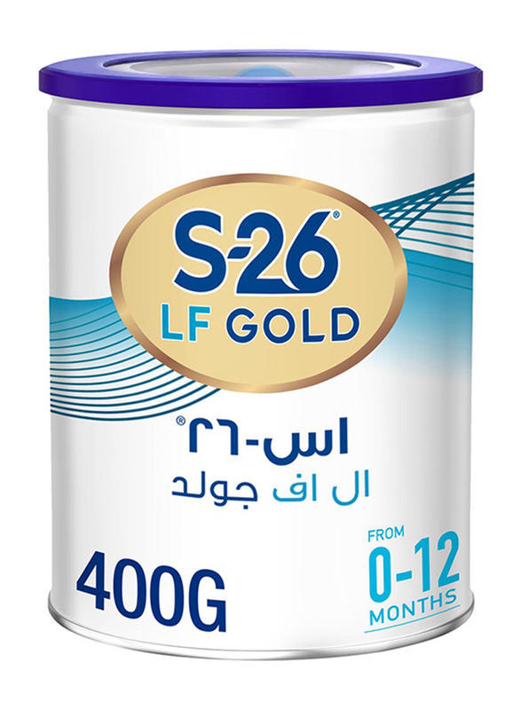 Wyeth Nutrition S-26 Lactose-Free (LF) Gold Infant Formula Milk Powder, 400g