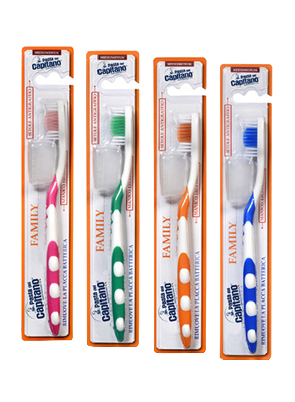 

Pasta del Capitano Family Hard Toothbrush, 4 Piece
