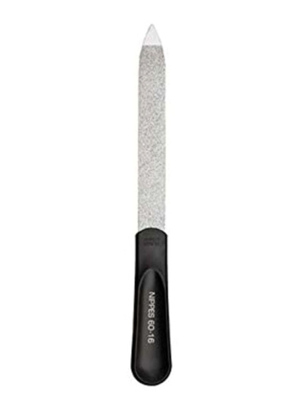Nippes Nail File, 16cm, 60, Black/Silver