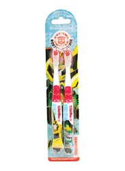 Brush Buddies 2 Pieces Soft Transformer Duo Kids Toothbrushes for Kids, 00566-24, Multicolor