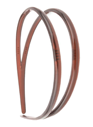 Beter Classic Tortoise Shell Double Headband, 19103, Brown