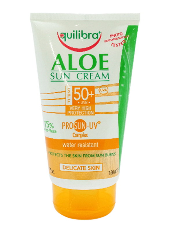 Equilibra Aloe Sun Cream SPF 50+, 150ml