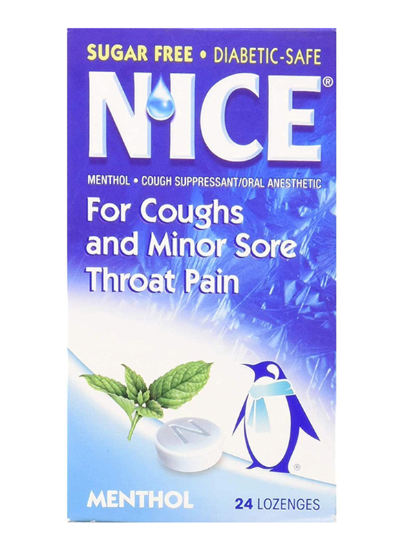 

Nice Menthol Eucalyptus Lozenges, 24 Lozenges
