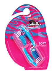 Brush Buddies Singing Replacement Toothbrush Heads for Kids, Red/White