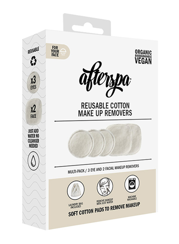 AfterSpa Reusable Cotton Makeup Remover, Beige