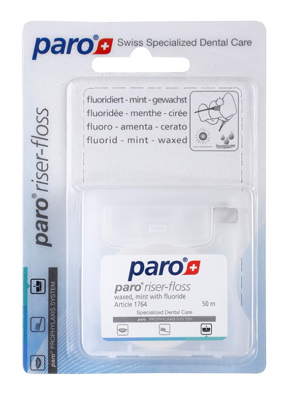 

Paro 1764 Riser Floss Tape with Mint Waxed Flouride, 50m