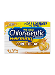 Chloraseptic Honey and Lemon Sore Throat Lozenges, 18 Lozenges