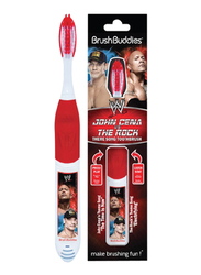 Brush Buddies The Rock and John Cena Theme Song Toothbrush for Kids, Red/White