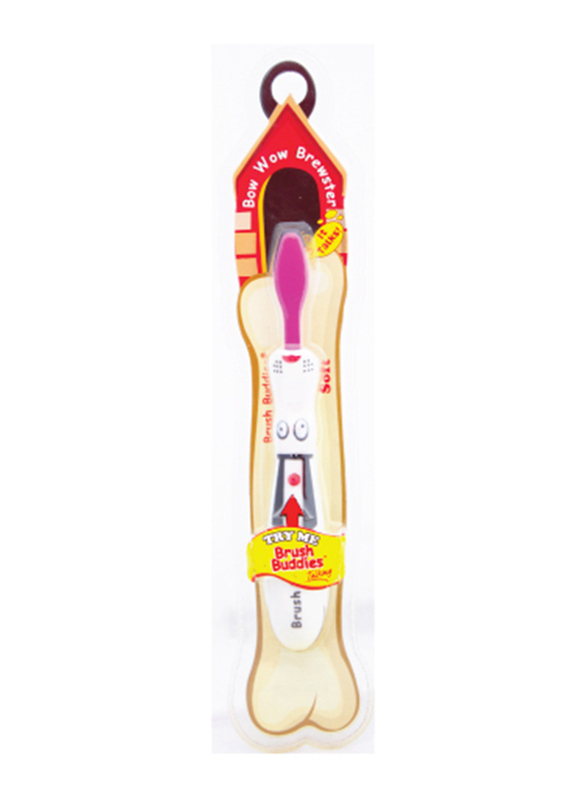 Brush Buddies Bow Wow Talking Toothbrush for Kids, Red/White