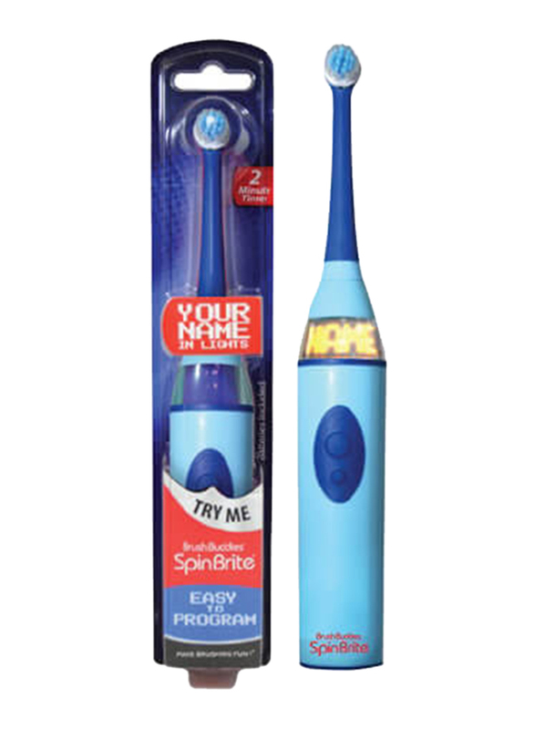 

Brush Buddies Spinbrite Names Blue Electric Toothbrush, 1 Piece