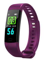 Dawson Sports Health Band Smart Fitness Tracker, Black Case with Purple Band