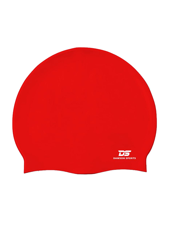 Dawson Sports Silicone Swim Cap, Junior, Red