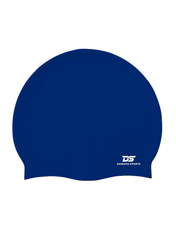 Dawson Sports Silicone Swim Cap, Junior, Navy Blue
