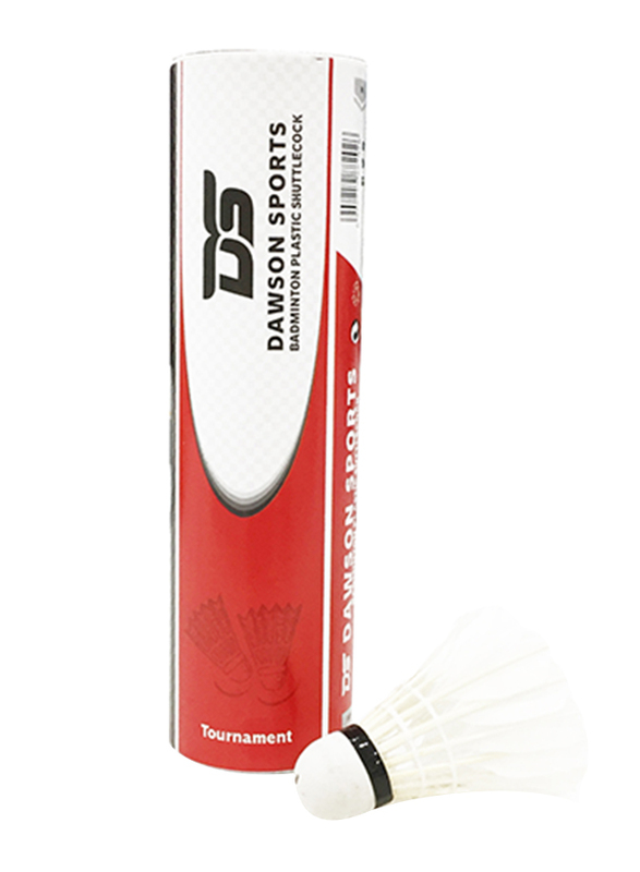 Dawson Sports Tournament Feather Shuttlecock, White