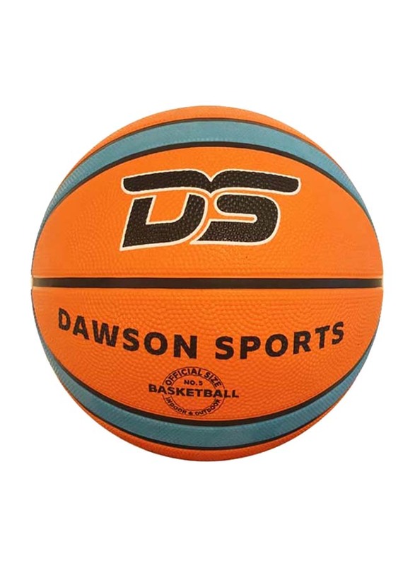 Dawson Sports Rubber Basketball, Size 5, Blue/Brown