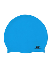 Dawson Sports Silicone Swim Cap, Junior, Light Blue