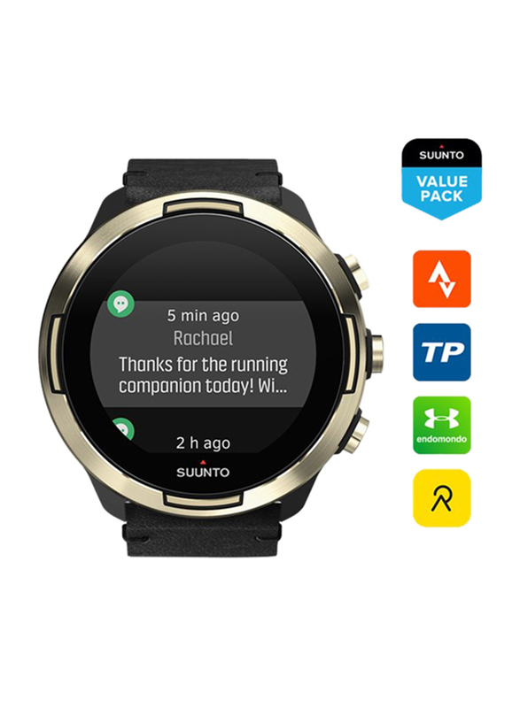 Suunto 9 Baro Smartwatch, GPS, Gold/Black
