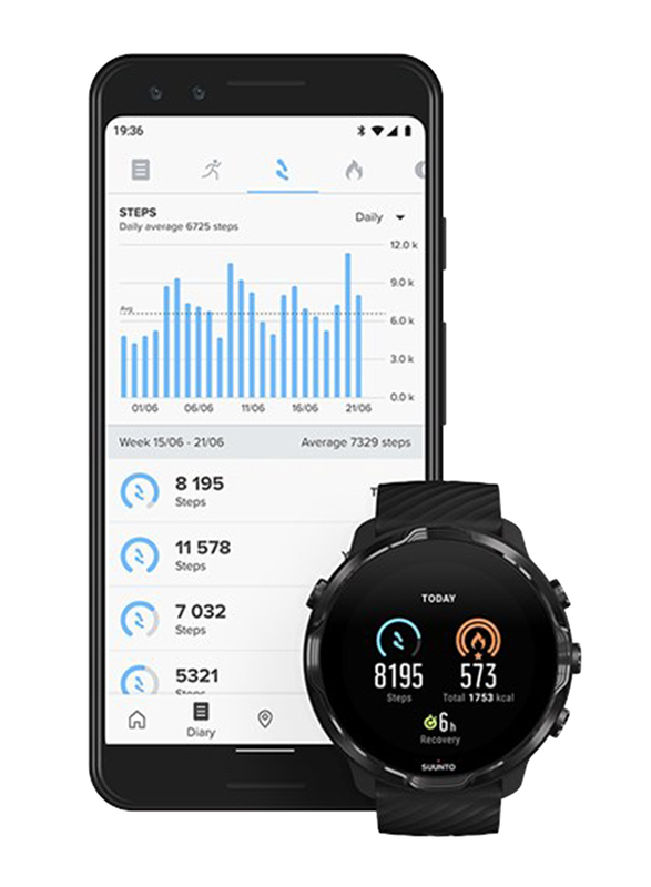 Suunto 7 Smartwatch, GPS, Black/Lime