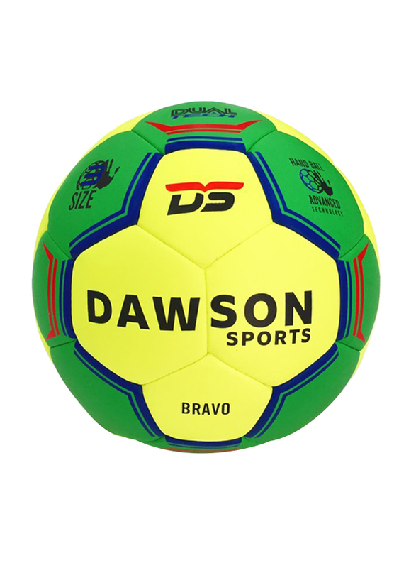 Dawson Sports Bravo Handball, Size 3, Green/Yellow