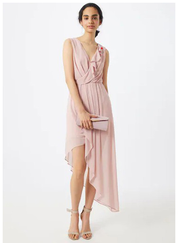 

TFNC London Tierra Sleeveless Midi Dress, Extra Small, Pink