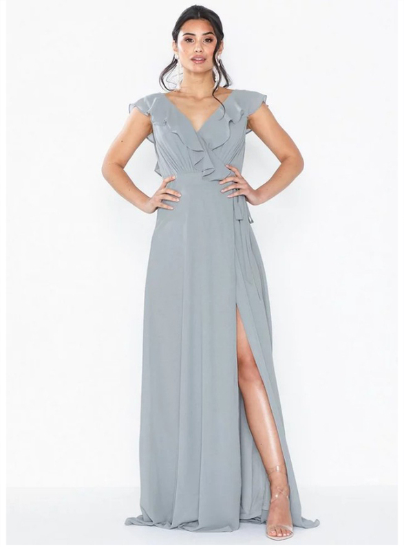 

TFNC London Janean Sleeveless Maxi Dress, Medium, Light Grey