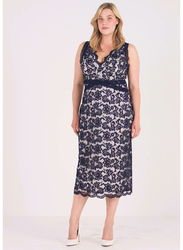 TFNC London Arushi Sleeveless Midi Dress, Double Extra Large, Navy Blue