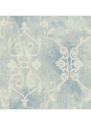 Wallquest Renaissance Damask Wallpaper, 0.52 x 10 Meter, Blue