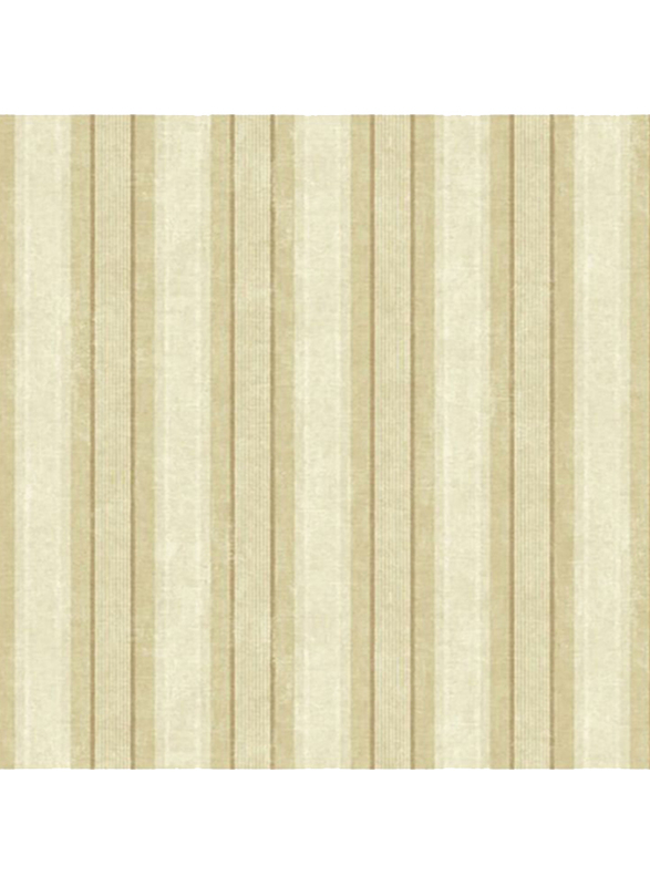 Wallquest Hudson Park Stripes Pattern Wallpaper, 0.53 x 10 Meter, Gold