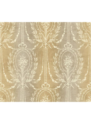 Wallquest Parisian Floral Printed Wallpaper, 10 x 0.53 Meter, Beige/Grey