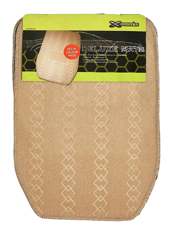 Xcessories Deluxe Design Floor Mat, Beige