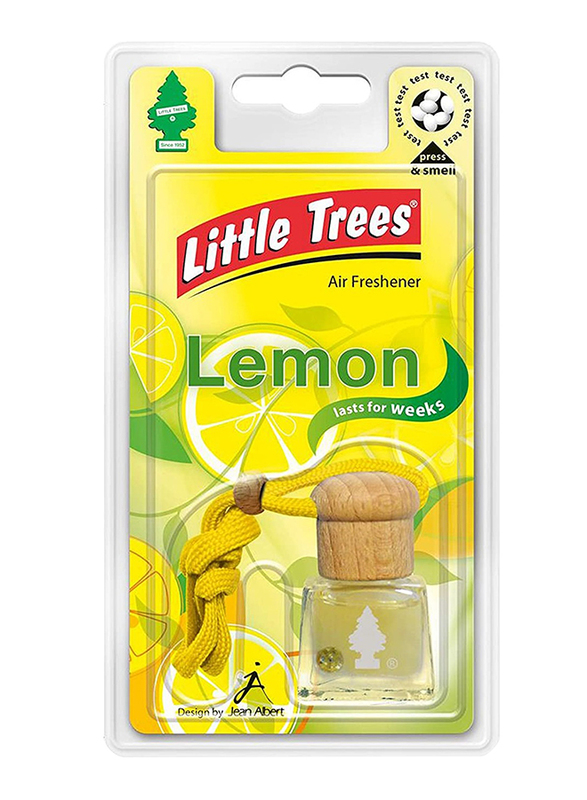 Little Trees Bottle - Lemon Car Air Freshener, Clear