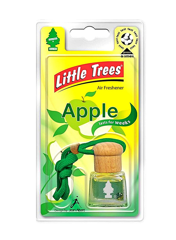 Little Trees Bottle Green Apple Car Air Freshener, Green
