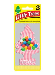 Little Trees 3-Piece Paper Bubble Gum Air Freshener, Pink