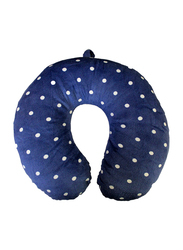 Maagen Dotted Travel Neck Pillow, Blue
