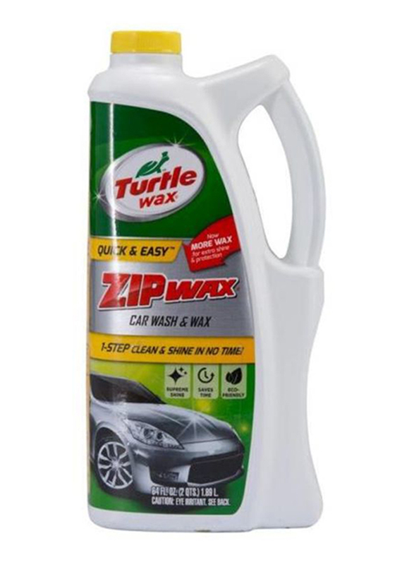Turtle Wax 1.89Ltr Zip Wax Car Wash and Wax, Clear