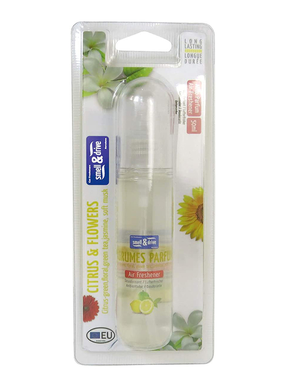 

Smell & Drive 50ml Citrus & Flowers Air Freshener Spray