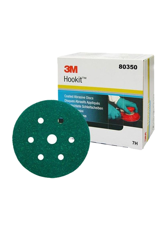 3M Hookit Abrasive Discs, P40 80350, Green