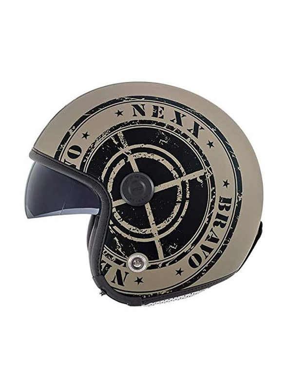 

Nexx X70 Bravo W/S Desert Open Face MT Helmet, Large, Brown/Black