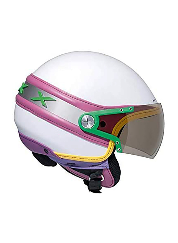 

Nexx X60 Ice Pulp Beat Open Face Helmet, Medium, White