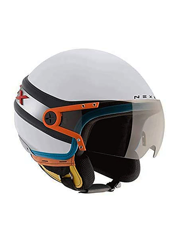

Nexx X60 Ice Pulp Vegas Open Face Helmet, Medium, White/Black
