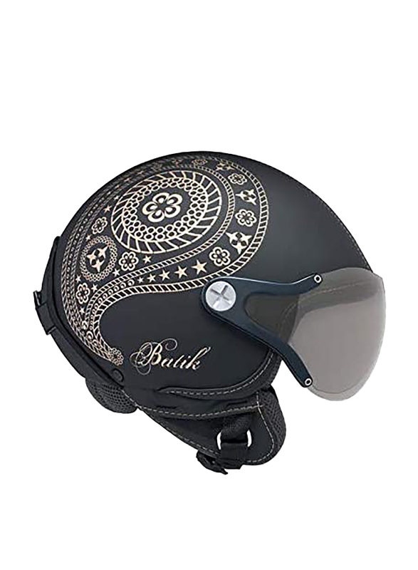 

Nexx X60 Batik Open Face MT Helmet, Medium, Black/Gold