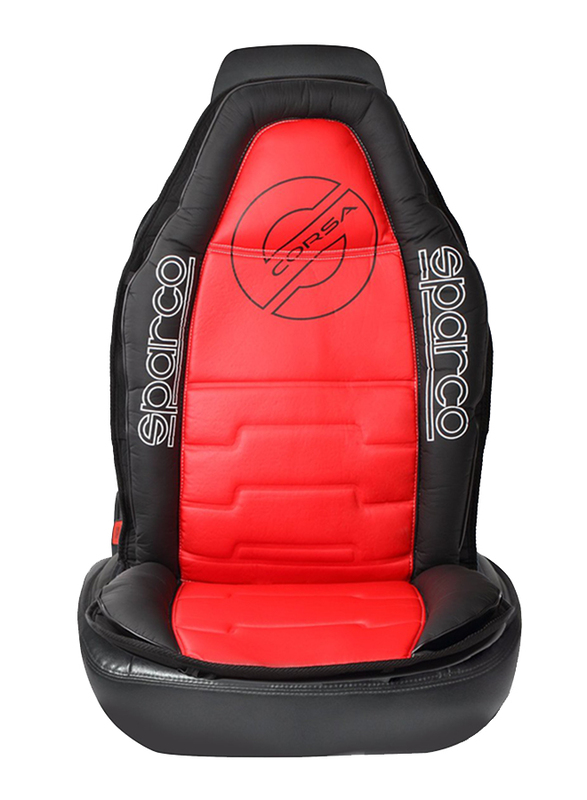 

Sparco Corsa Backrest Seat Cushion, 8mm, Black/Red