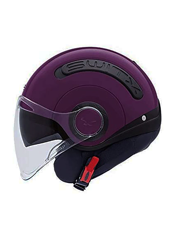 

Nexx SX.60 Open Face Helmet, Double Extra Large, Black/Purple