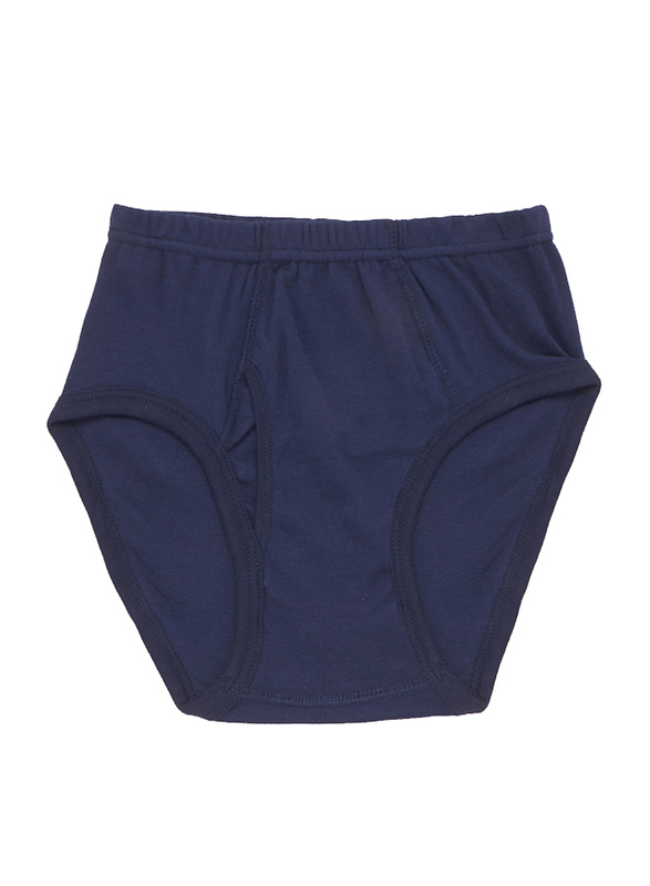BYC Cotton Brief for Boys, Navy Blue, 7-8 Years
